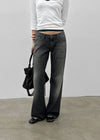 Iraetic low-waist bootcut denim pants