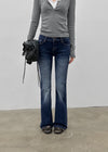 Swarm Low-waisted Bootcut Denim Pants