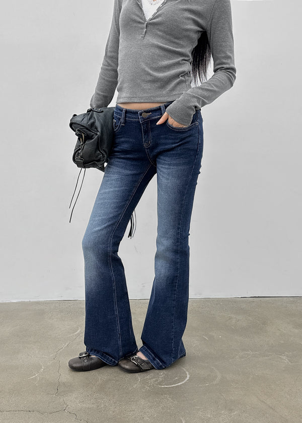 Swarm Low-waisted Bootcut Denim Pants
