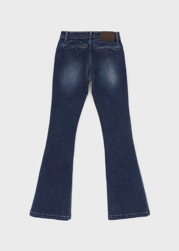 Swarm Low-waisted Bootcut Denim Pants