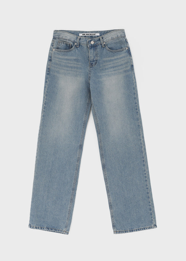 [B-DENIM] LOW STRAIGHT JEANS 060