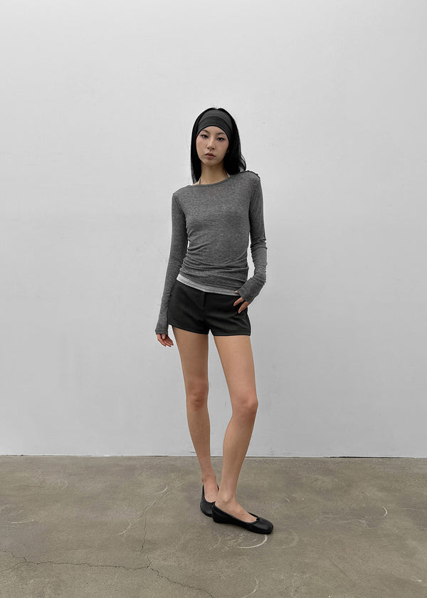 Turbid Low-waisted Micro Shorts