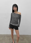 [MADE] Karen Off-shoulder Tencel Long Sleeve Tee
