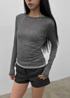 [MADE] Karen Off-shoulder Tencel Long Sleeve Tee