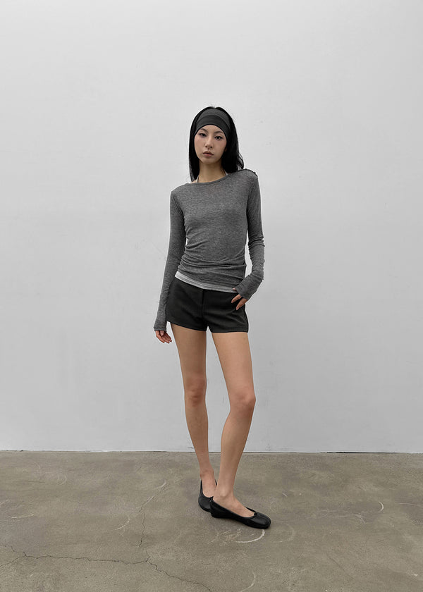 [MADE] Karen Off-shoulder Tencel Long Sleeve Tee