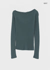 [MADE] Karen Off-shoulder Tencel Long Sleeve Tee
