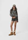[B-BASIC] Waffle Loose Fit Hoodie
