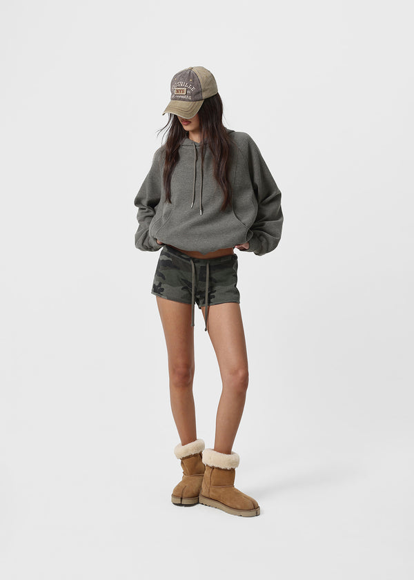 [B-BASIC] Waffle Loose Fit Hoodie