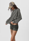 [B-BASIC] Waffle Loose Fit Hoodie