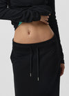 [B-BASIC] Mid-Sweat Low-Waist Elastic Long Skirt