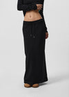 [B-BASIC] Mid-Sweat Low-Waist Elastic Long Skirt