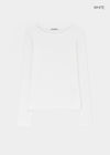 [B-BASIC] Ribbed Round Neck Long Sleeve Tee (2 SIZE)