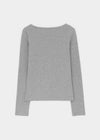 [B-BASIC] Ribbed Round Neck Long Sleeve Tee (2 SIZE)