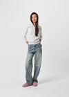 [B-BASIC] Waffle Slim Fit 3/4 Length Zip-Up Hoodie (2 SIZE)