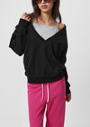 [B-BASIC] Mid-Sweat Deep V-Neck Sweatshirt