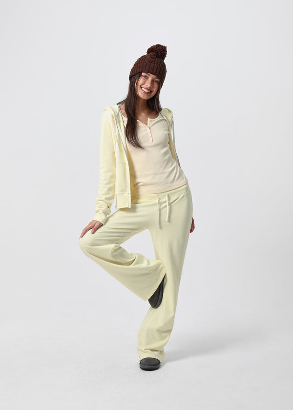 [B-BASIC] Ribbed Henley Neck Long Sleeve Tee (2 SIZE)