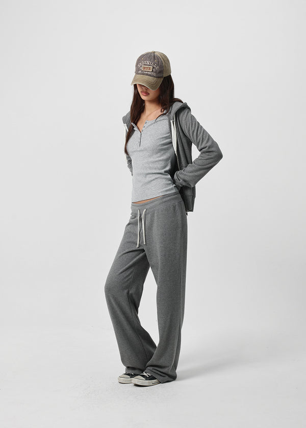 [B-BASIC] Fade Sweat Straight Elastic Pants