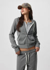 [B-BASIC] Fade Sweat Slim Zip-Up Hoodie (2 SIZE)