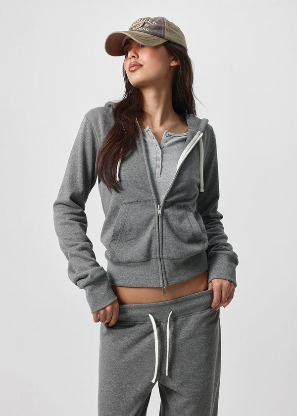 [B-BASIC] Fade Sweat Slim Zip-Up Hoodie (2 SIZE)