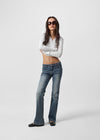 [B-DENIM] LOW POCKET BOOTS-CUT 058