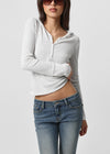[B-BASIC] Waffle Slim Long-Sleeve Hoodie