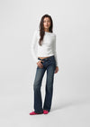 [B-DENIM] LOW POCKET BOOTS-CUT 058