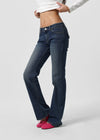[B-DENIM] LOW POCKET BOOTS-CUT 058