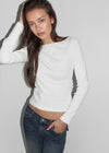 [B-BASIC] Tension Standard Boat Neck Long Sleeve Tee (3 SIZE)