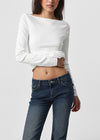 [B-BASIC] Tension Standard Boat Neck Long Sleeve Tee (3 SIZE)