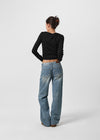 [B-DENIM] LOW STRAIGHT JEANS 060