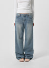 [B-DENIM] LOW STRAIGHT JEANS 060