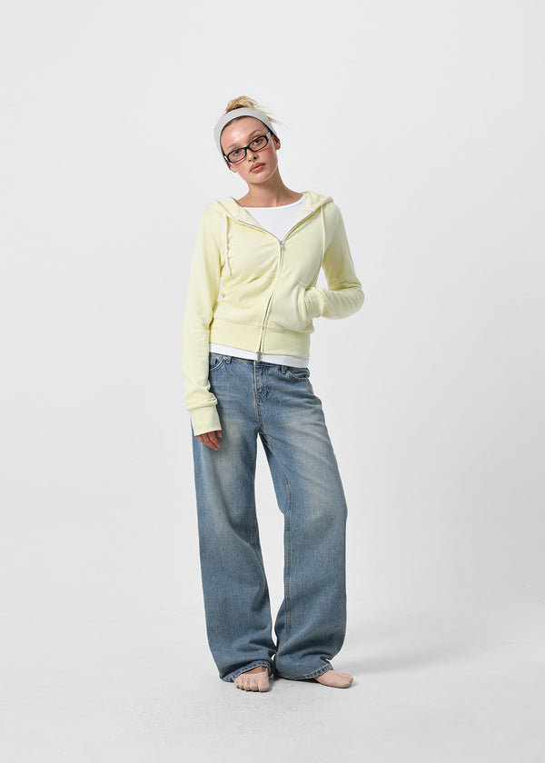 [B-DENIM] LOW STRAIGHT JEANS 060