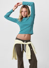 [B-BASIC] Tension Standard Boat Neck Long Sleeve Tee (3 SIZE)