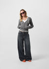 [B-DENIM] DARK BLUE WIDE 059