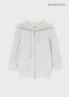 [B-BASIC] Waffle Slim Fit 3/4 Length Zip-Up Hoodie (2 SIZE)