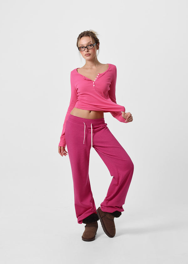 [B-BASIC] Fade Sweat Straight Elastic Pants