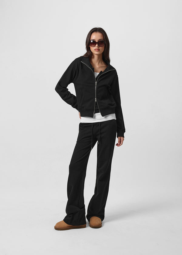 [B-BASIC] Mid-Sweat High-Neck Zip-Up