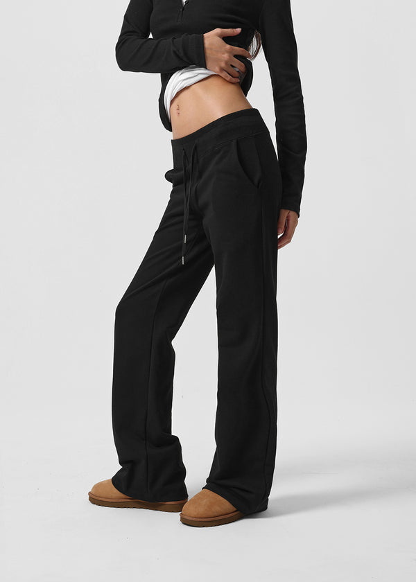 [B-BASIC] Mid-Sweat Low-Waist Bootcut Elastic Pants (2 SIZE)