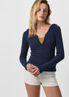 [B-BASIC] Waffle Slim Long-Sleeve Hoodie