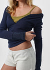 [B-BASIC] Waffle Slim Long-Sleeve Hoodie