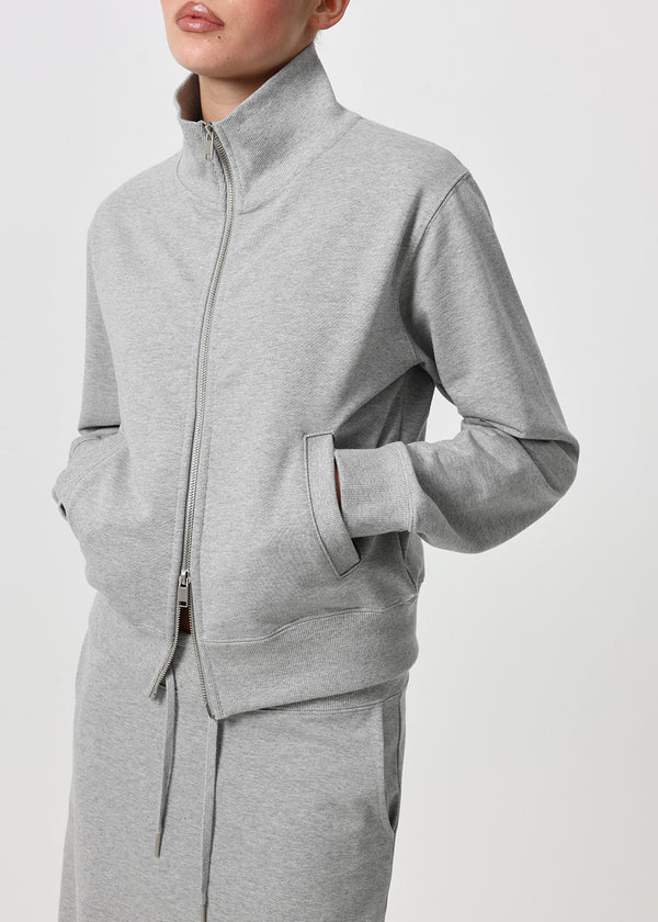 [B-BASIC] Mid-Sweat High-Neck Zip-Up