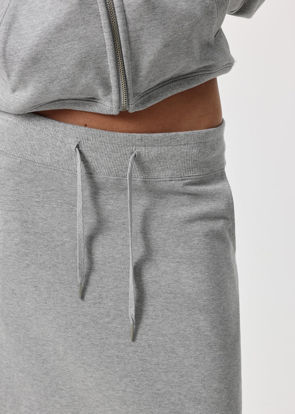 [B-BASIC] Mid-Sweat Low-Waist Elastic Long Skirt