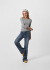 [B-DENIM] LOW NON SPAN BOOTS-CUT JEANS 057