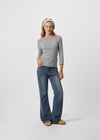 [B-DENIM] LOW NON SPAN BOOTS-CUT JEANS 057
