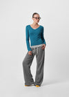 [B-BASIC] Tension Standard V-Neck Long Sleeve T-Shirt (3 SIZE)
