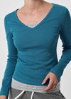 [B-BASIC] Tension Standard V-Neck Long Sleeve T-Shirt (3 SIZE)