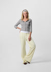 [B-BASIC] Tension Standard Boat Neck 3/4 Sleeve Cardigan (2 SIZE)