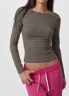 [B-BASIC] Tension Standard Boat Neck Long Sleeve Tee (3 SIZE)