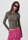 [B-BASIC] Tension Standard Boat Neck Long Sleeve Tee (3 SIZE)