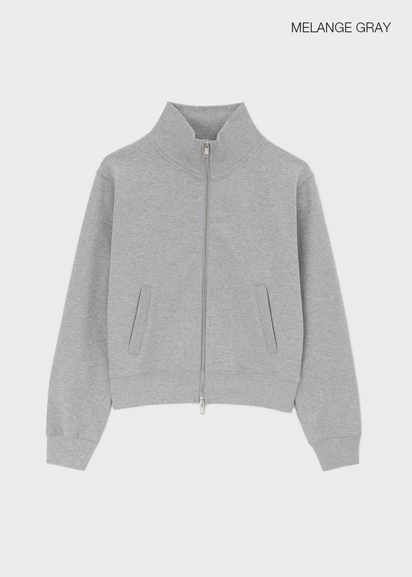 [B-BASIC] Mid-Sweat High-Neck Zip-Up
